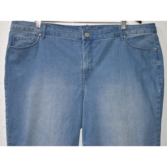 Gloria Vanderbilt Jeans Capri 18W All Around Slimming Effect Embroidered Stretch - Picture 3 of 16